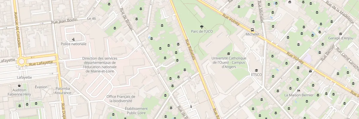 Plan du 30 Rue Rabelais à Angers