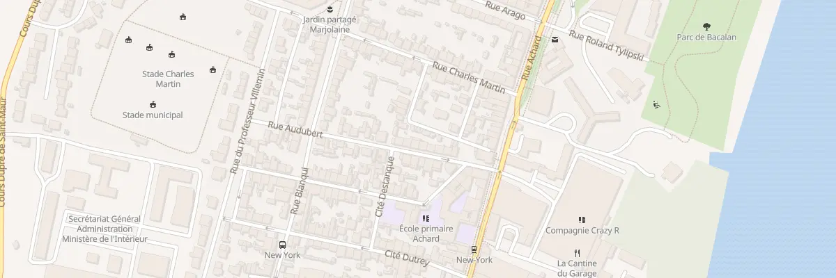 Plan du 21 Rue Audubert à Bordeaux