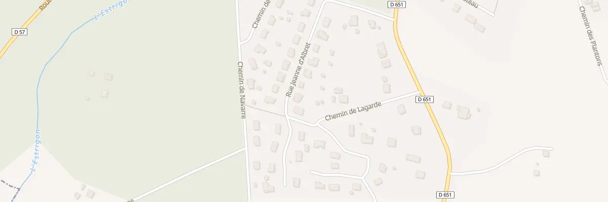 Plan du 281 Rue Jeanne d’Albret à Labrit