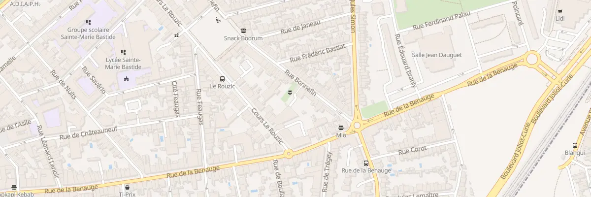 Plan du 73 Rue Bonnefin à Bordeaux