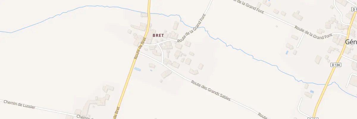 Plan du 19 Bret à Générac