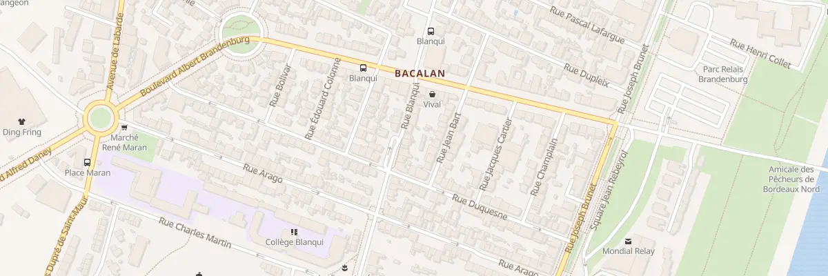 Plan du 228 Rue Blanqui à Bordeaux