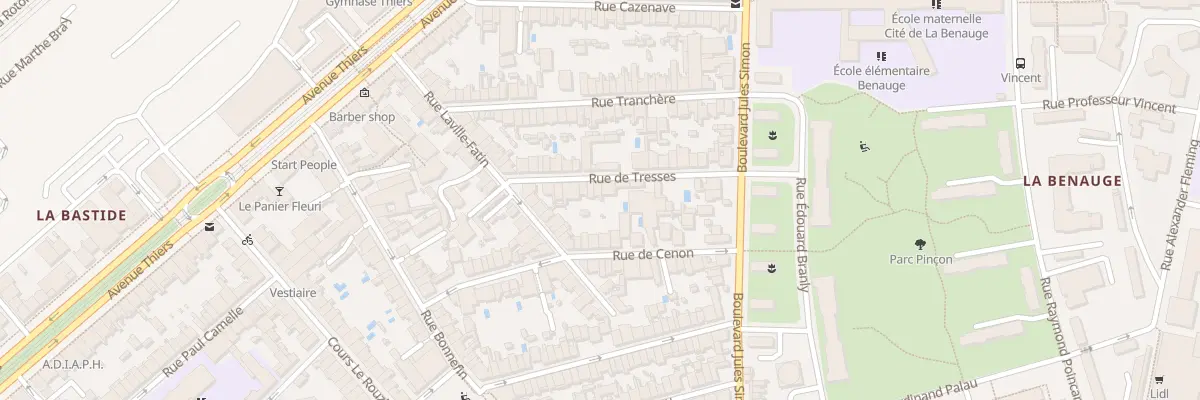Plan du 15 Rue de Tresses à Bordeaux