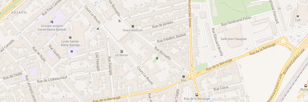 Plan du 61 Rue Bonnefin à Bordeaux