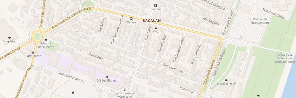 Plan du 224 Rue Blanqui à Bordeaux