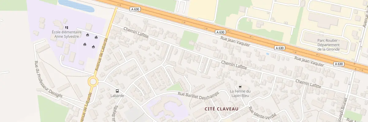 Plan du 90 Che Lafitte à Bordeaux