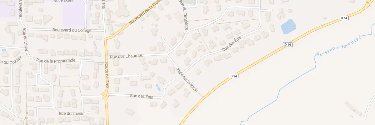 Plan du 9 Rue des Épis à Meslay-du-Maine