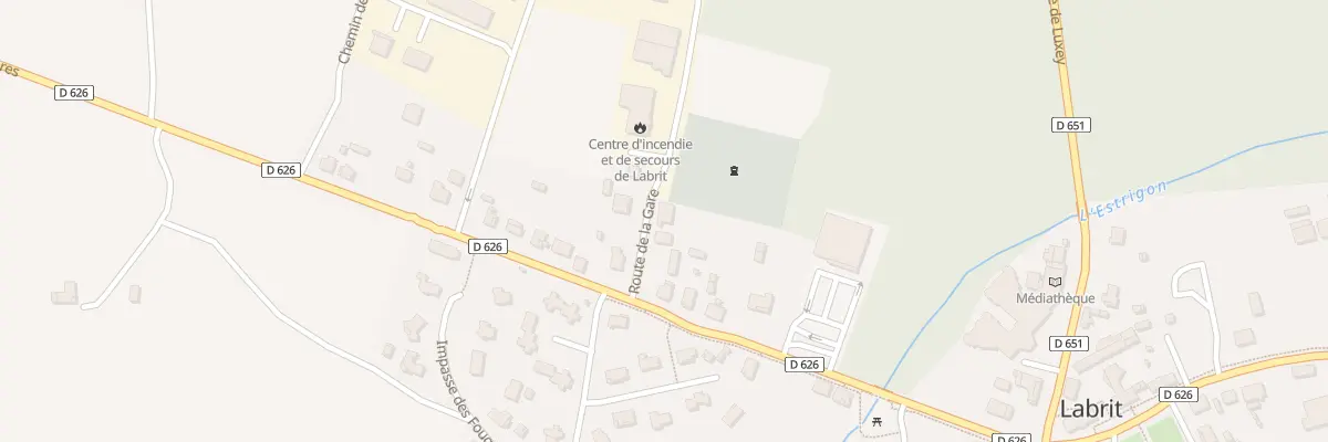 Plan du 52 Rte de la Gare à Labrit