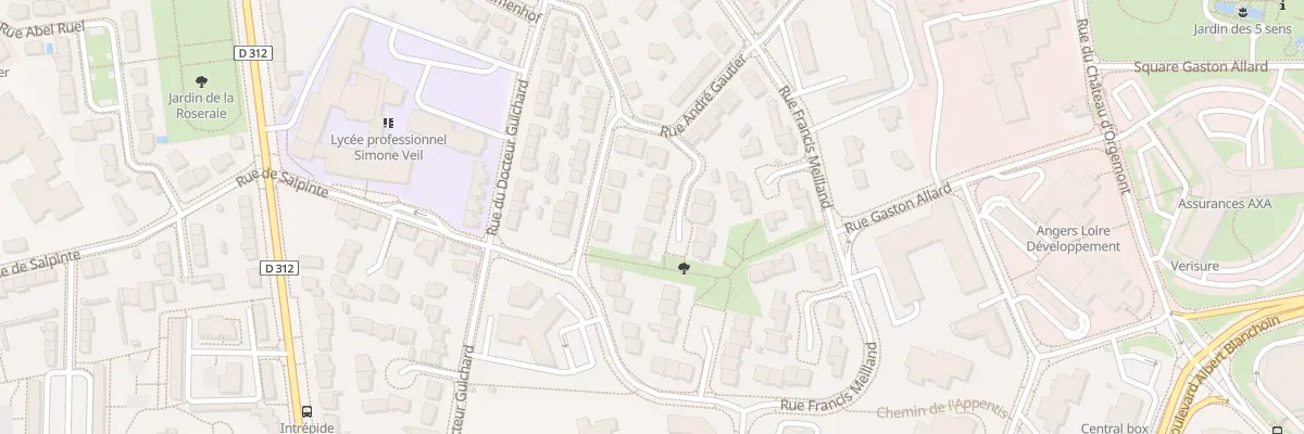 Plan du 6 Sq André Gautier à Angers