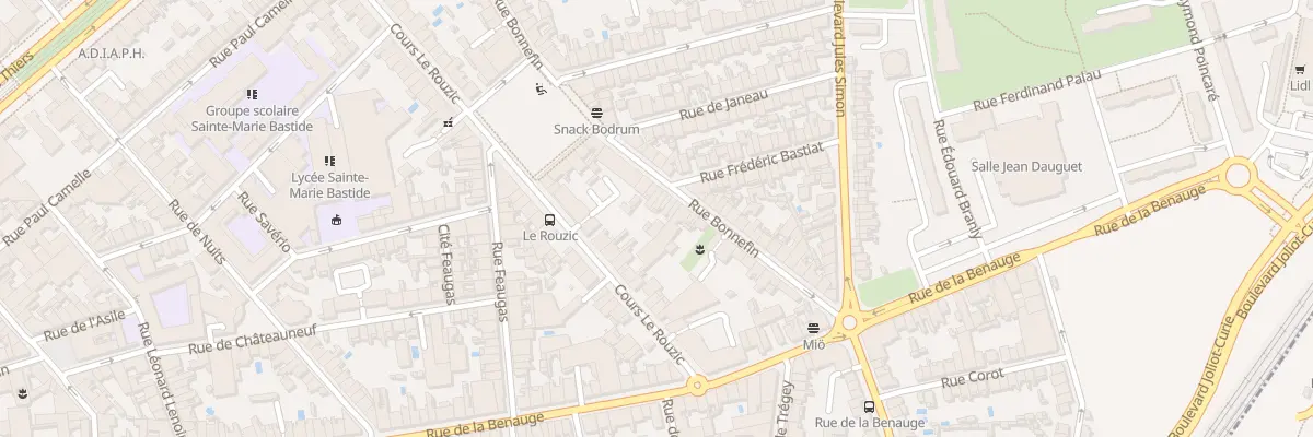 Plan du 55 Rue Bonnefin à Bordeaux