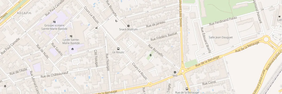 Plan du 53 Rue Bonnefin à Bordeaux