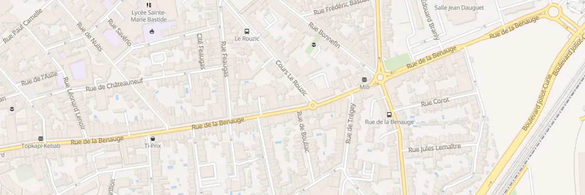 Plan du 188 Rue de la Benauge à Bordeaux