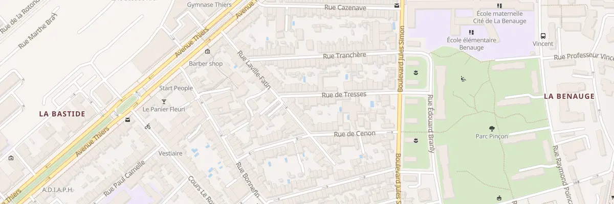 Plan du 7 Rue de Tresses à Bordeaux
