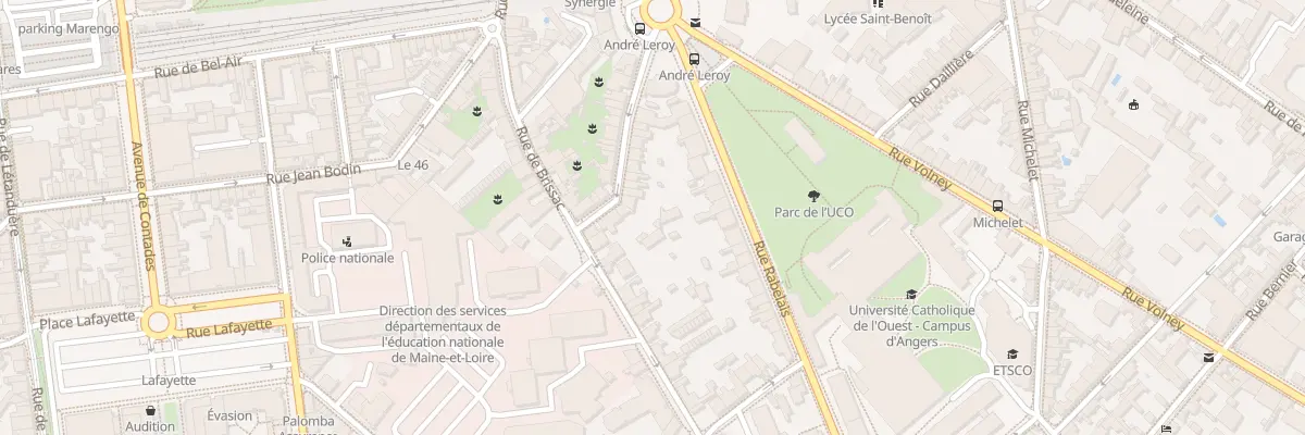 Plan du 17 Rue Chanoine Col Panaget à Angers