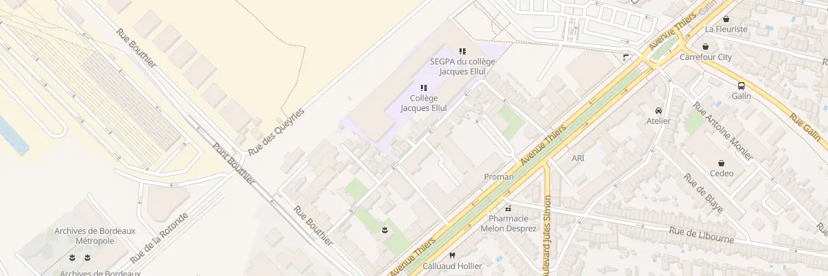 Plan du 37 Rue Édouard Mayaudon à Bordeaux