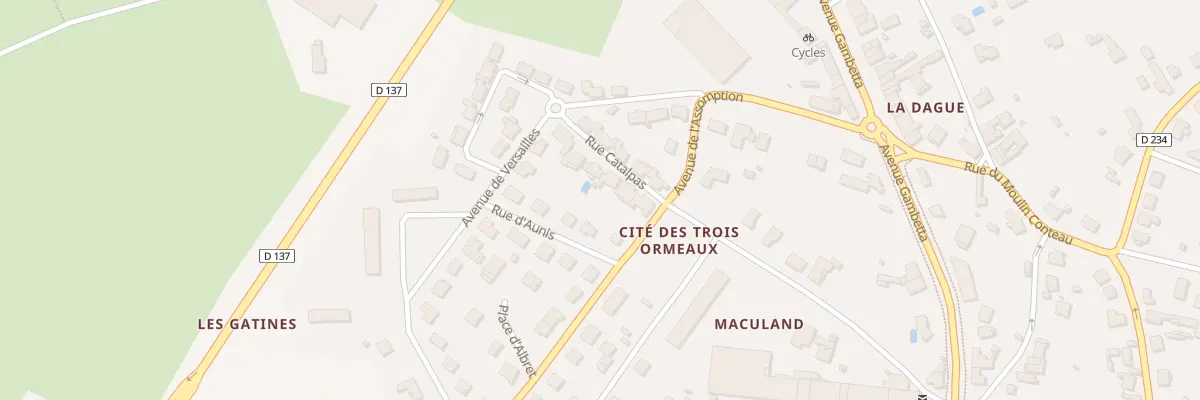 Plan du 5 Rue des Catalpas à Pons