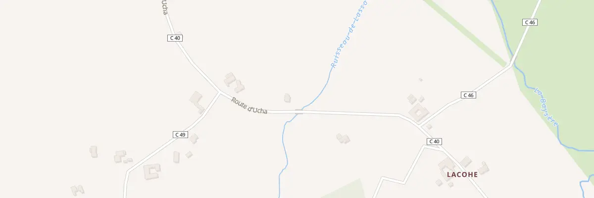 Plan du 301 Rte d’Ucha à Monein