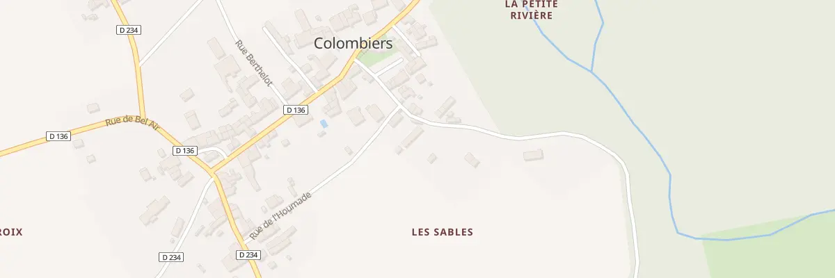 Plan du 14 Rue du Port-Bateau à Colombiers