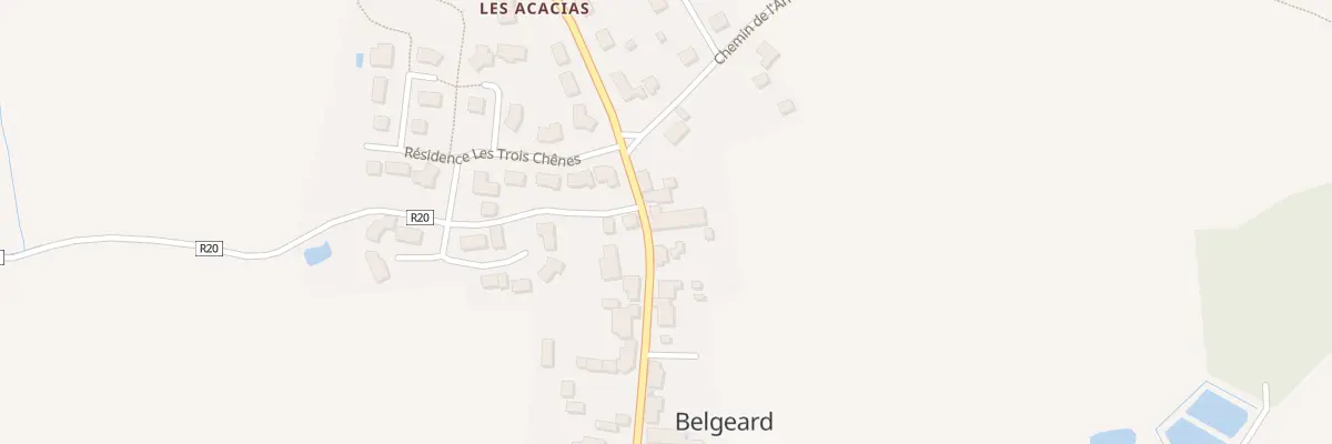 Plan du 9 Rue du Muguet à Belgeard