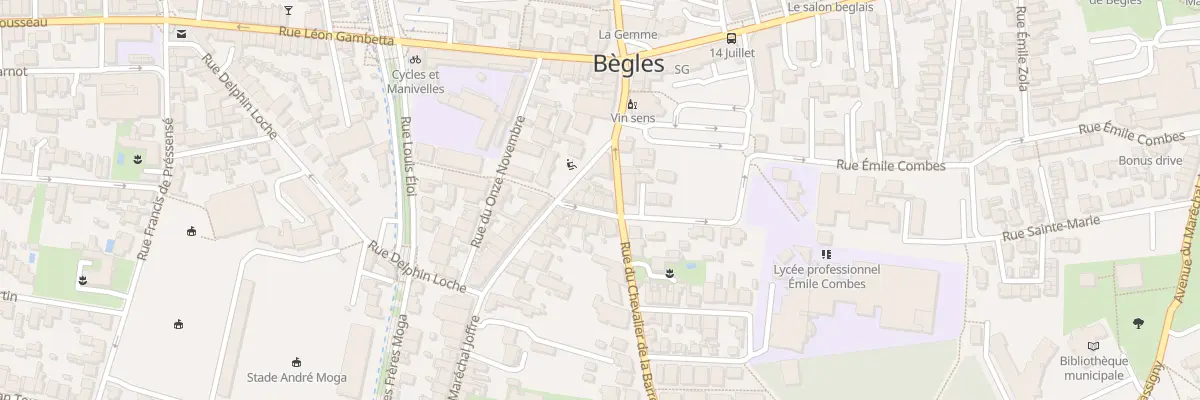 Plan du 8 Rue Jean Dancla à Bègles