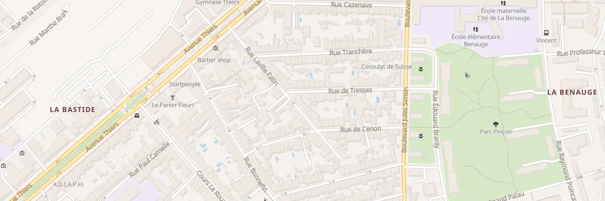 Plan du 3 Rue de Tresses à Bordeaux
