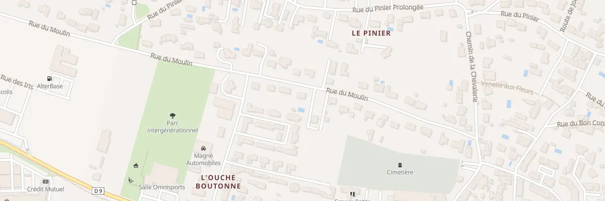 Plan du 53 Rue du Moulin à Magné
