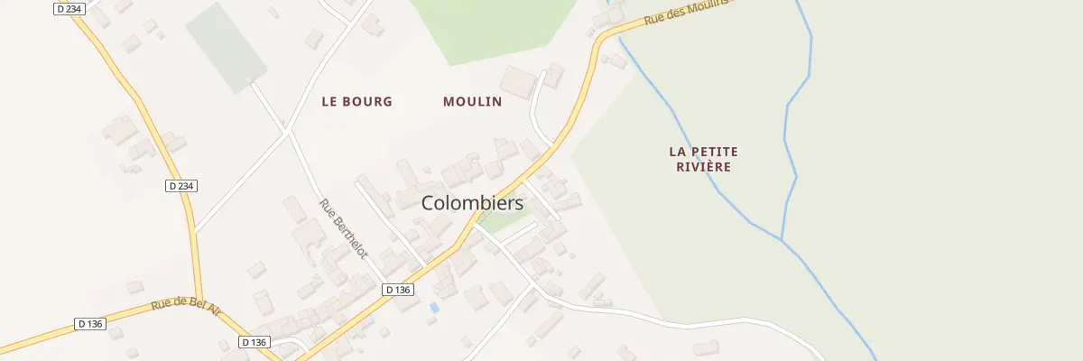 Plan du 1 Imp de la Poste à Colombiers