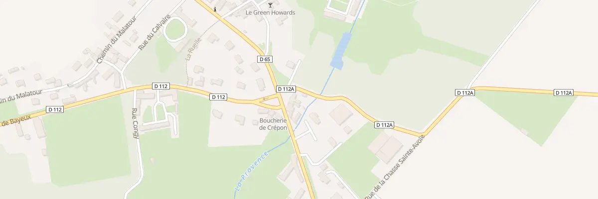 Plan du 2 Rte de Sainte Croix sur Mer à Crépon