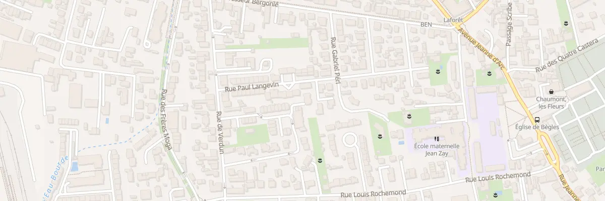 Plan du 30 Rue du Jardin des Hortensias à Bègles