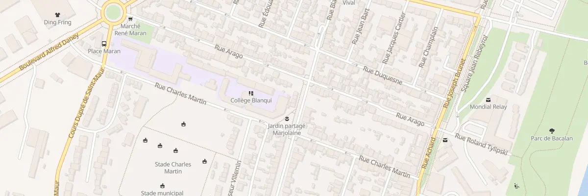 Plan du 213 Rue Blanqui à Bordeaux