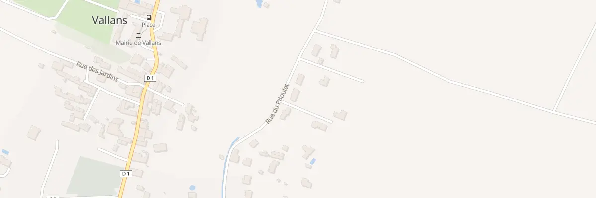 Plan du 26 Rue du Prioulet à Vallans