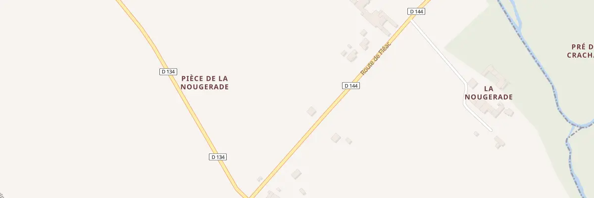 Plan du 5 Rte de Fléac à Belluire