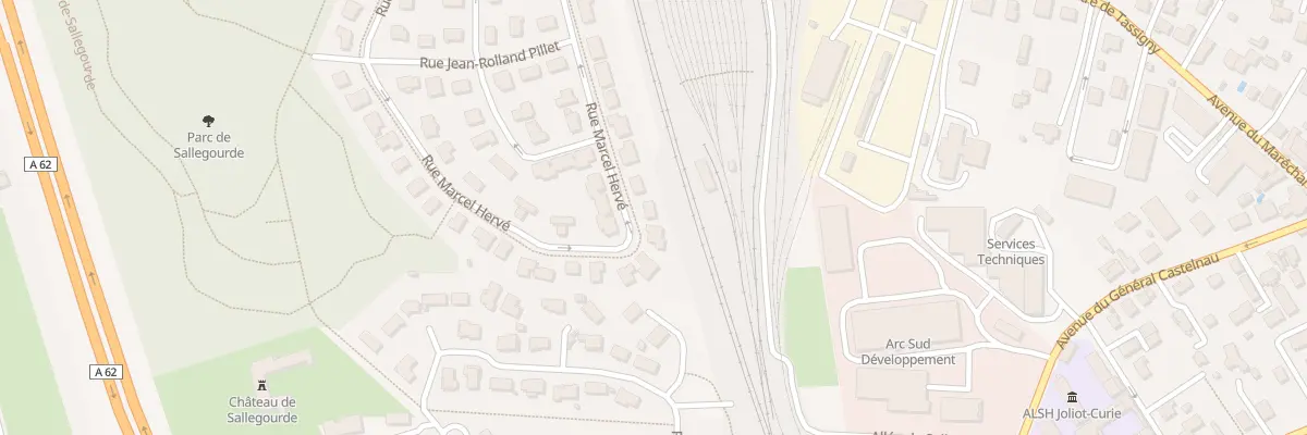 Plan du 59 Rue Marcel Hervé à Villenave-d’Ornon
