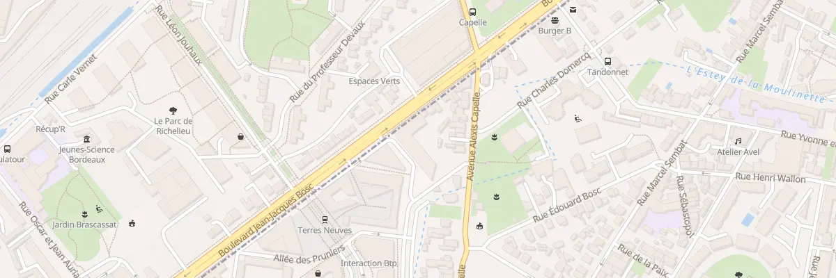 Plan du 28 Rue des Mûriers à Bègles