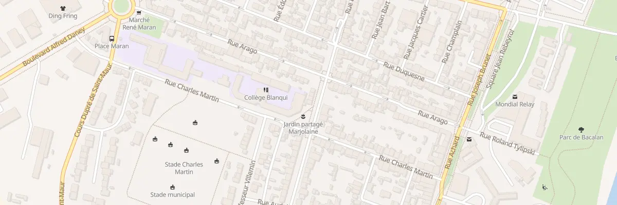 Plan du 209 Rue Blanqui à Bordeaux