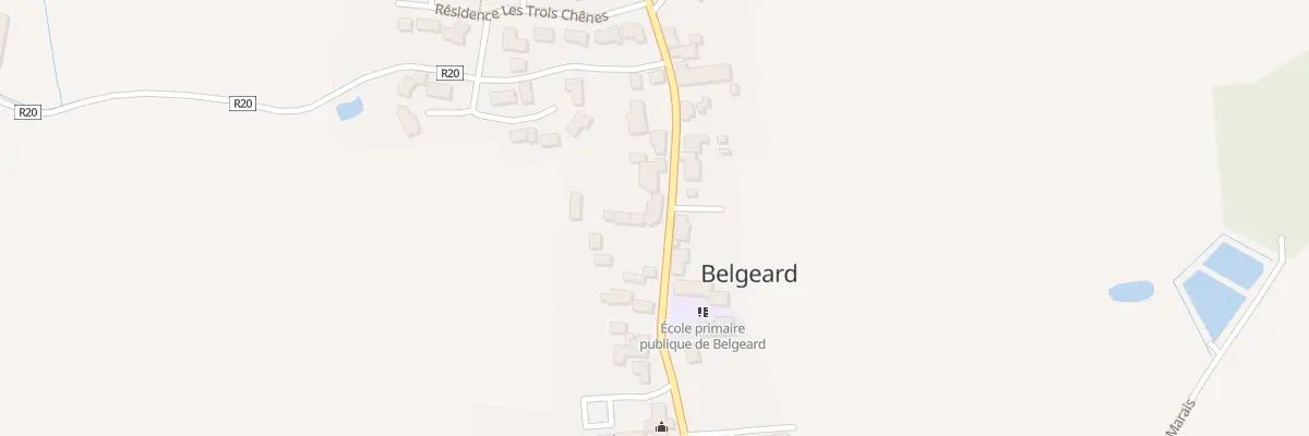 Plan du 10 Rue du Muguet à Belgeard