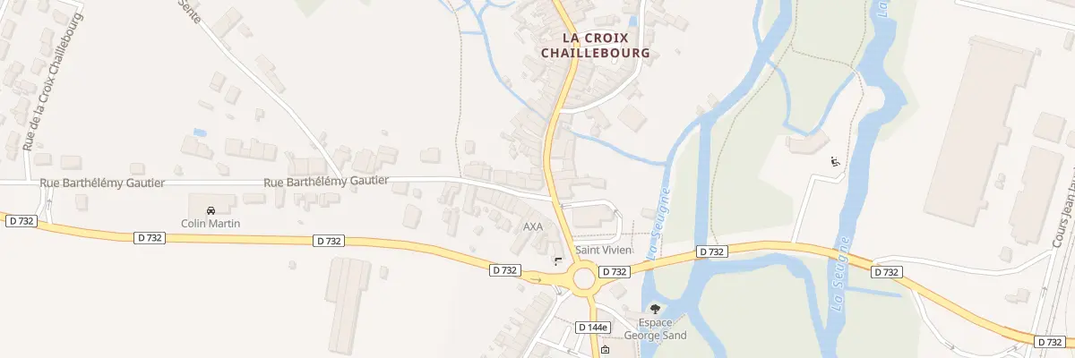 Plan du 68 Rue du Mal Leclerc à Pons