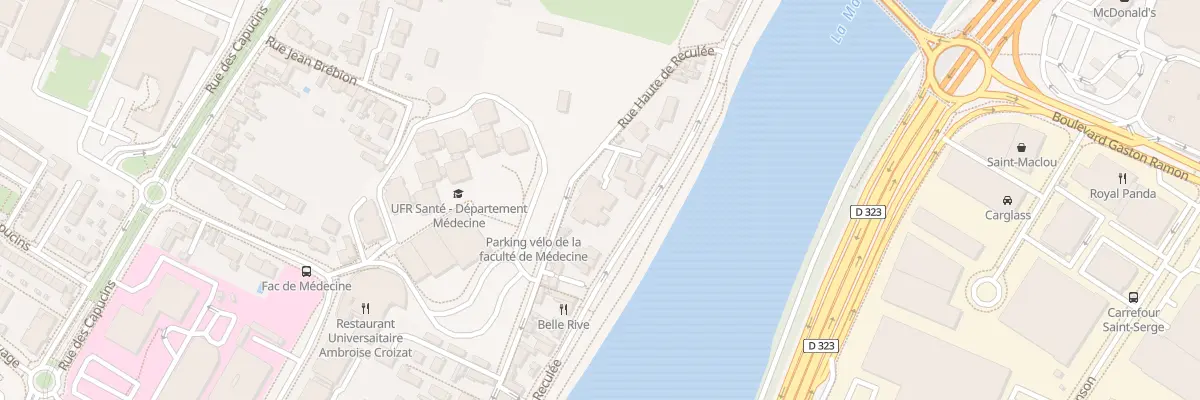 Plan du 15 Rue Hte de Reculee à Angers