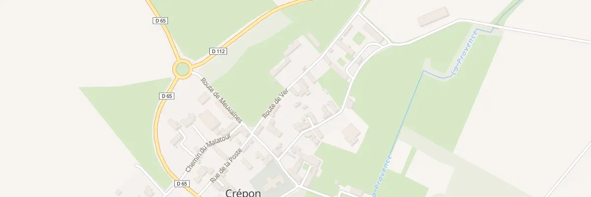 Plan du 6 Rte de Ver sur Mer à Crépon