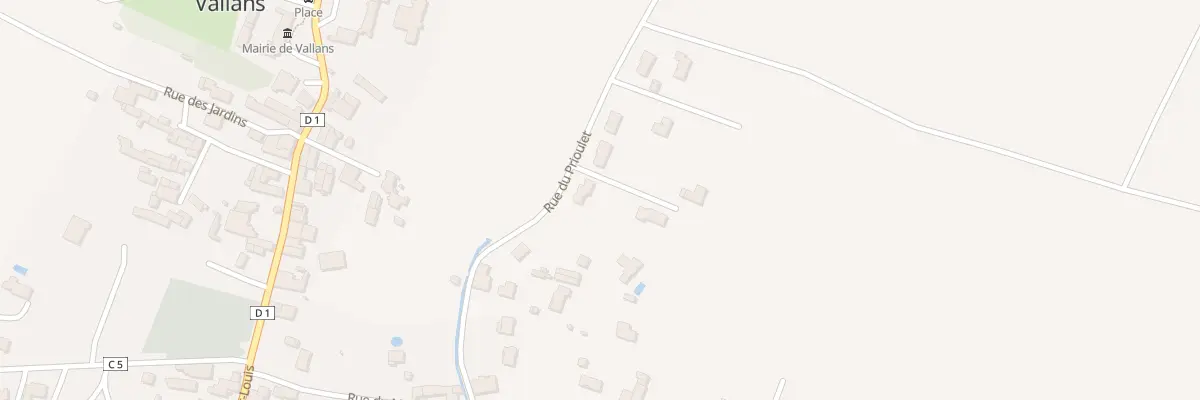 Plan du 24 Rue du Prioulet à Vallans