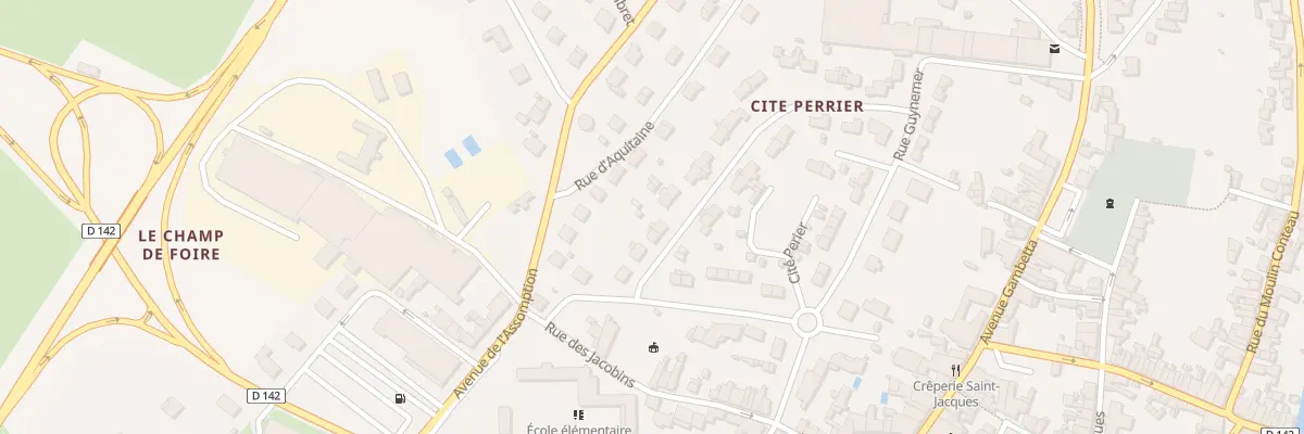 Plan du 7 Rue de Bellevue à Pons