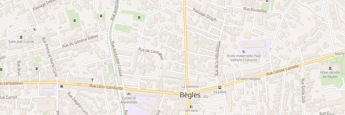 Plan du 9009 Imp Jules Guesde à Bègles