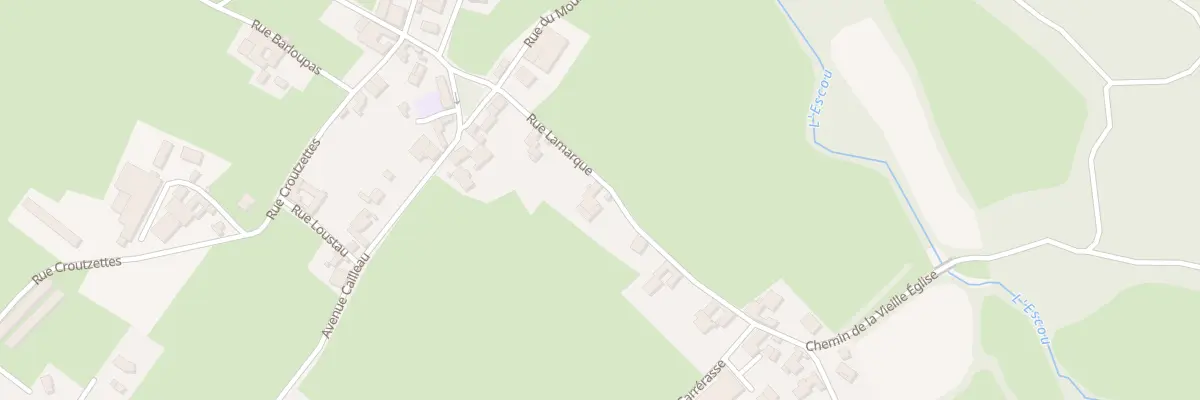 Plan du 14 Rue Lamarque à Escout