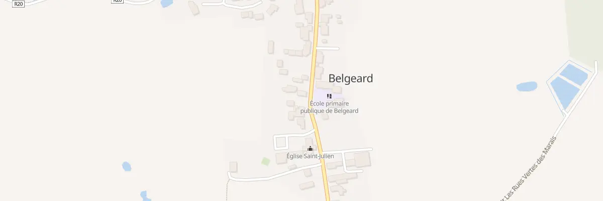 Plan du 22 Rue du Muguet à Belgeard