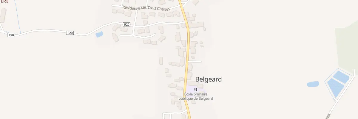 Plan du 8 Rue du Muguet à Belgeard