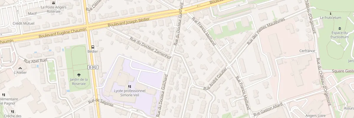 Plan du 187 Rue du Doc Guichard à Angers