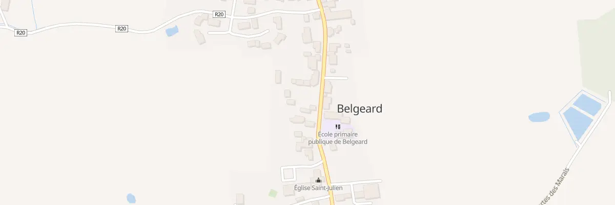 Plan du 16 Rue du Muguet à Belgeard