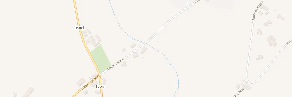 Plan de Rte de Latuhe à Pomps