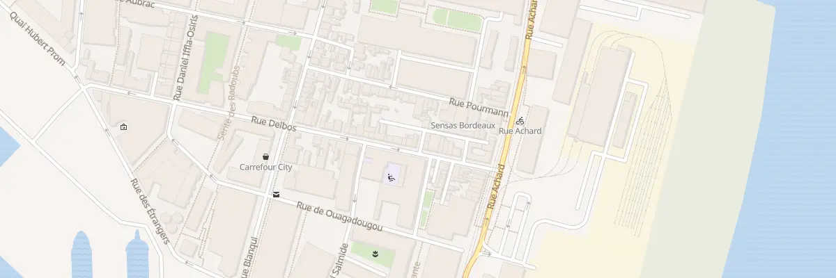 Plan du 25 Rue Delbos à Bordeaux