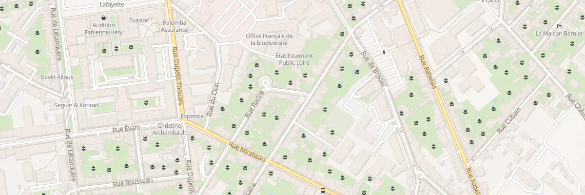 Plan du 1 Rue Racine à Angers